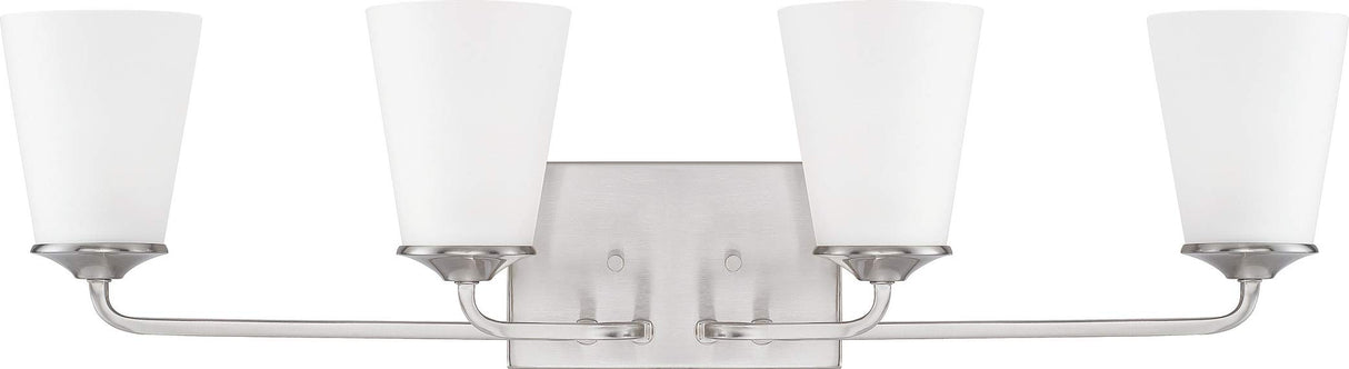 Capital Lighting 114141BN-331 Braylon 4 Light Vanity Brushed Nickel