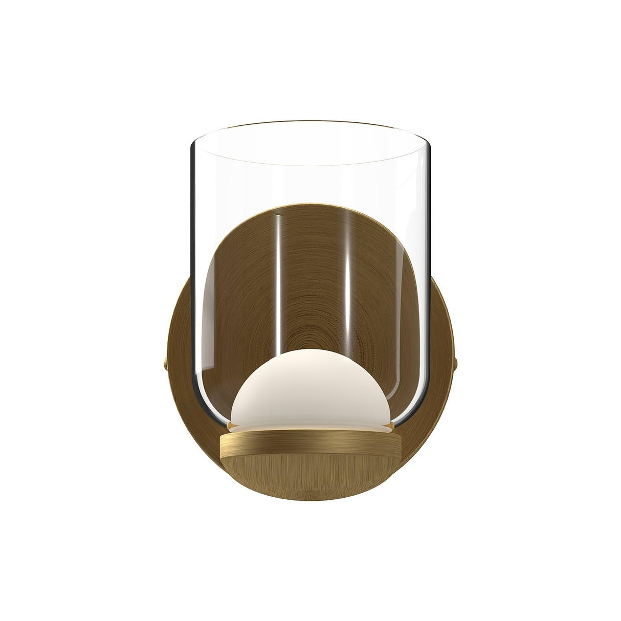 Kuzco WS52505-BG/CL CEDAR 4" WALL SCONCE BRUSHED GOLD CLEAR GLASS 120V ELV LED 3000K 90CRI 6W