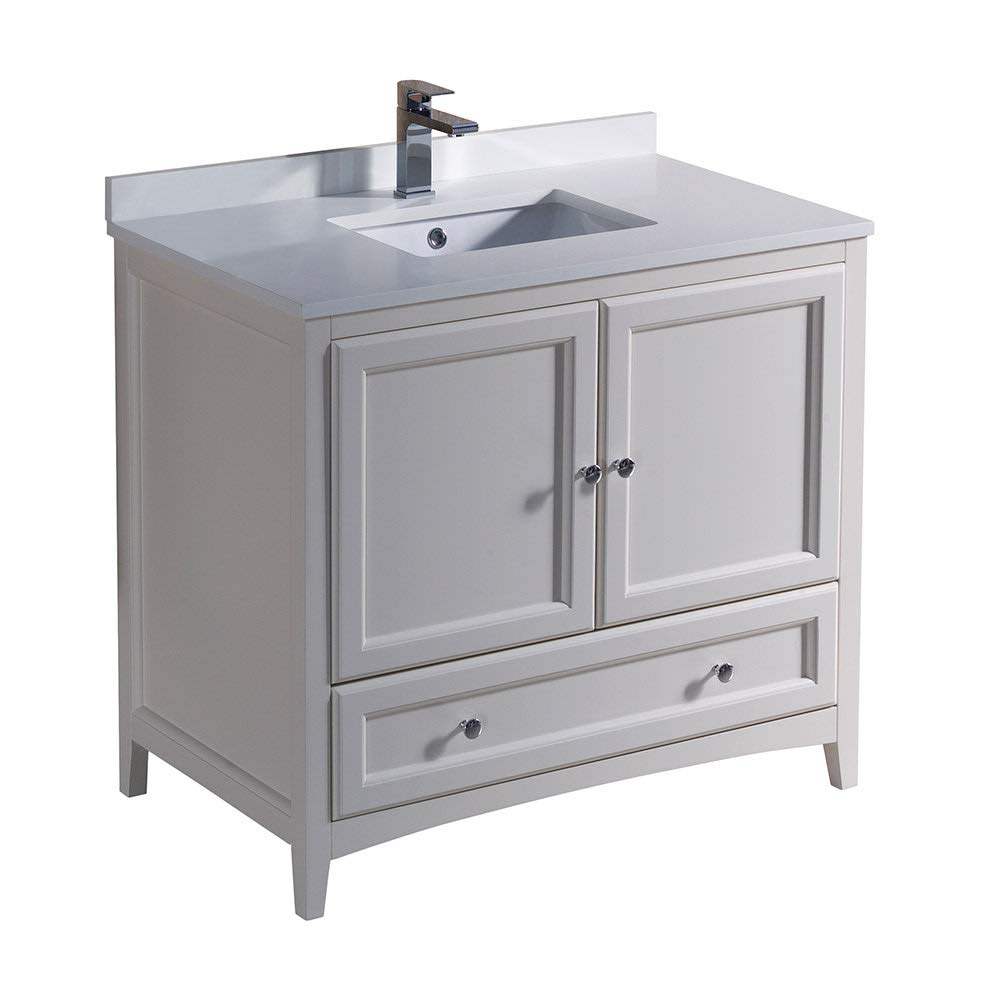 Fresca FCB2036AW-CWH-U Cabinet with Top and Sink