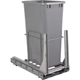 Hardware Resources WC-EMBM-S50G 50qt Wire Single Trashcan Pullout with Soft-close Slides