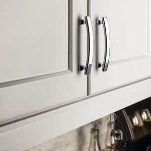 Elements 449-128DBAC 128 mm Center-to-Center Brushed Oil Rubbed Bronze Square Hadly Cabinet Pull