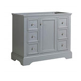 Fresca FCB2440GRV Fresca Windsor 40" Gray Textured Traditional Bathroom Cabinet