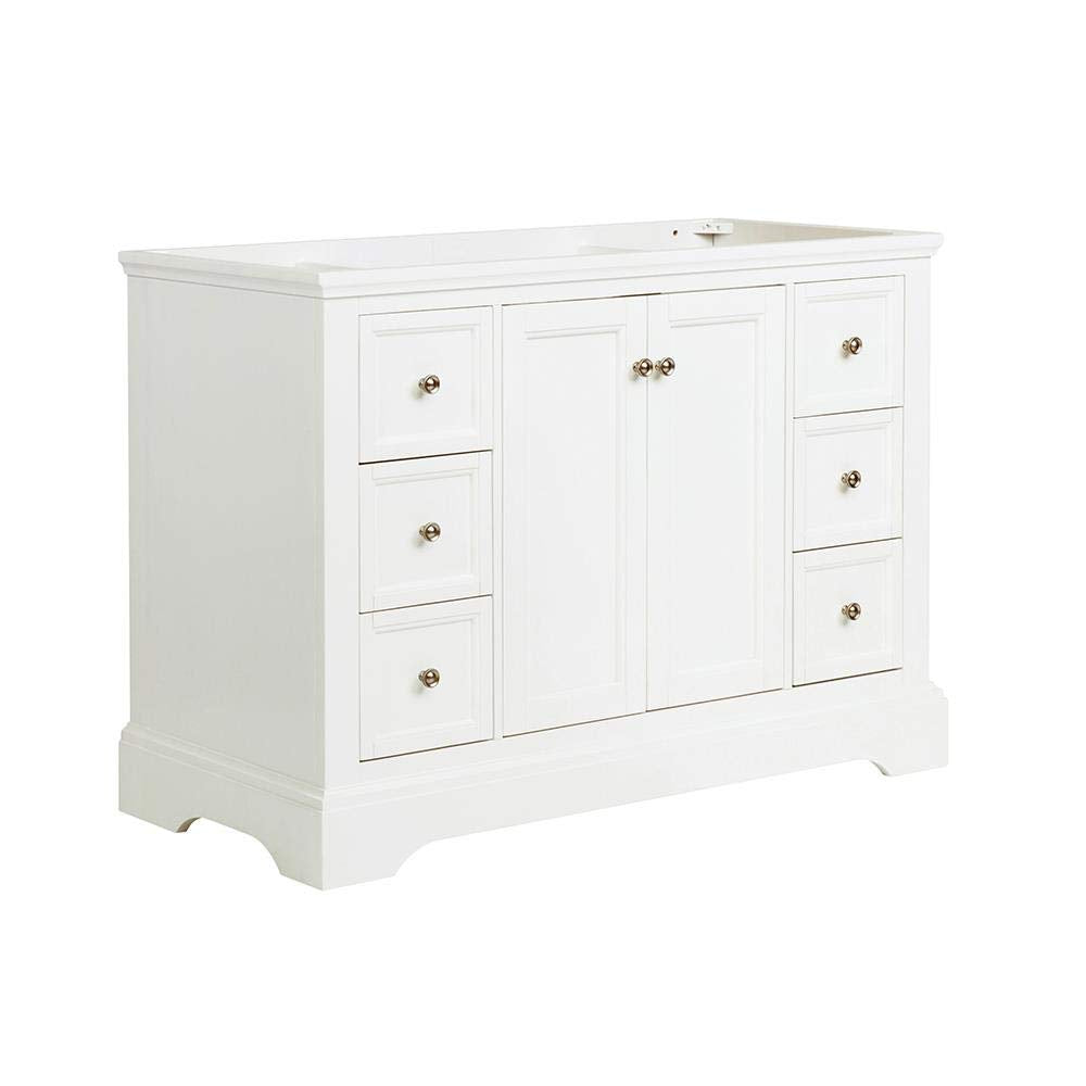 Fresca FCB2448WHM Fresca Windsor 48" Matte White Traditional Bathroom Cabinet