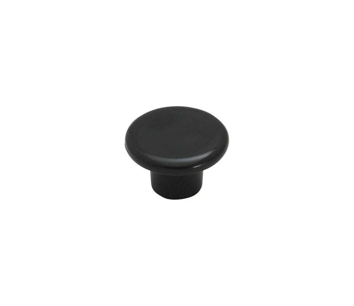 Amerock BP802PBK 1-1/4" Black Plastic Knob