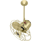 Matthews Fan BD-BRBR-MTL Bianca Direcional ceiling fan in Brushed Brass finish with metal blades.