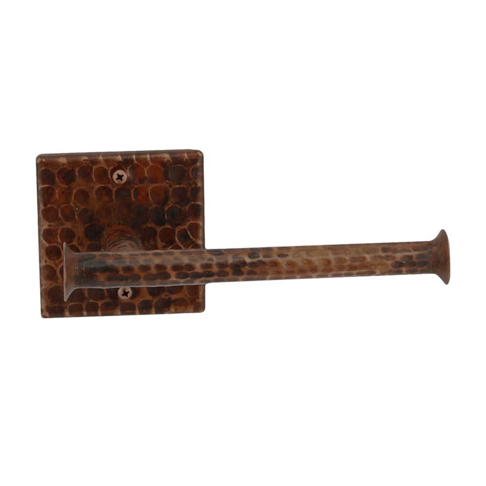 Premier Copper Products TPHLDRDB Hand Hammered Copper Tissue Paper Holder, Oil Rubbed Bronze