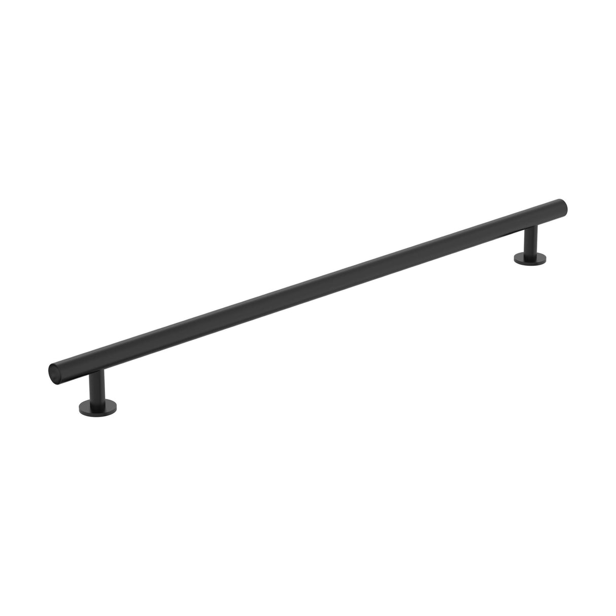 Amerock BP37391FB Matte Black Cabinet Pull 12-5/8 in (320 mm) Center-to-Center Cabinet Handle Radius Drawer Pull Kitchen Cabinet Handle Furniture Hardware