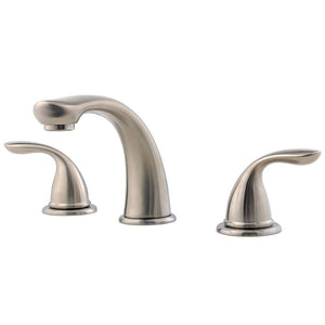 Pfirst Series 2-Handle Complete Roman Tub Trim in Brushed Nickel