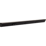 Task Lighting TRS36-3B-BK-LS 36" TR Switch Series Angle Power Strip, Left Switches, Black Finish, Black Switches and Receptacles