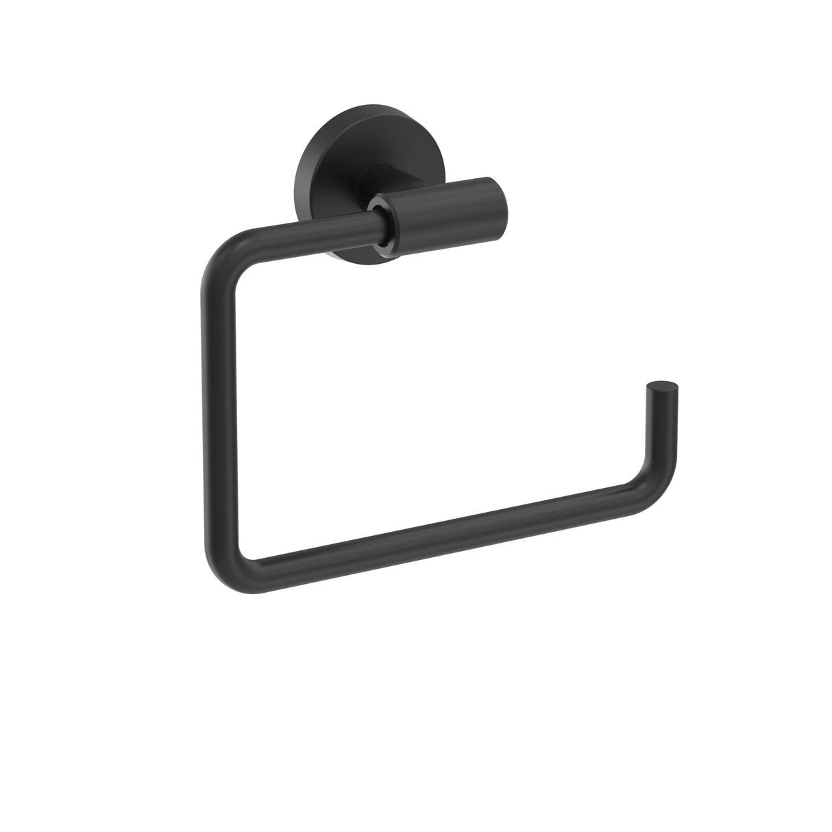 Amerock BH26541MB Matte Black Towel Bar 6-7/16 in (164 mm) Length Towel Holder Arrondi Hand Towel Holder for Bathroom Wall Small Kitchen Towel Holder Bath Accessories