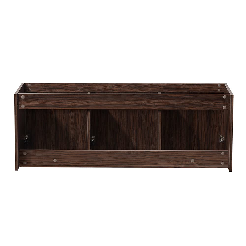 Fresca FCB8093GW Fresca Vista 60" Walnut Wall Hung Single Sink Modern Bathroom Cabinet