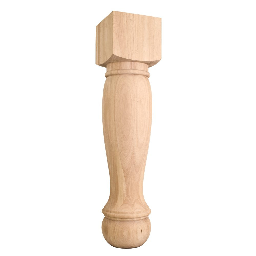 Hardware Resources P26-3WB 8" W x 8" D x 35-1/2" H White Birch Turned Post