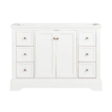 Fresca FCB2448WHM Fresca Windsor 48" Matte White Traditional Bathroom Cabinet