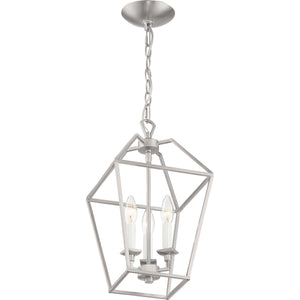 Quoizel AVY5203BN Aviary Pendant Ceiling Lighting, 3-Light, 180 Watts, Brushed Nickel (Showroom Display for Sale))