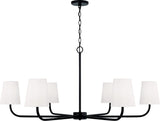 Capital Lighting 449461MB-706 Brody 6 Light Chandelier Matte Black