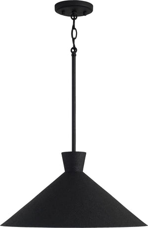 Capital Lighting 350312XK Paloma 1 Light Pendant Textured Black