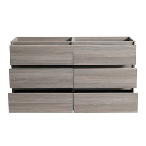 Fresca FCB93-3636MGO-D Fresca Lazzaro 72" Gray Wood Free Standing Double Sink Modern Bathroom Cabinet