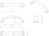 Jeffrey Alexander 650-96SN 96 mm Center-to-Center Satin Nickel Hudson Cabinet Pull