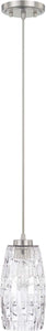 Capital Lighting 328611BN-450 Casper 1 Light Pendant Brushed Nickel