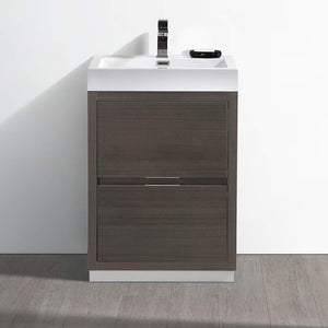 Fresca FCB8424WH-I Fresca Valencia 24" Glossy White Free Standing Modern Bathroom Vanity