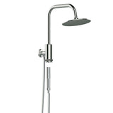 PULSE ShowerSpas 1052-BN-1.8GPM Aquarius Shower System with 8" Rain Showerhead and Magnetic Attached Hand Shower with On/Off, Brushed Nickel, 1.8 GPM