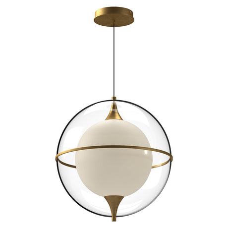 Kuzco PD76716-BG ARIES 16" PENDANT BRUSHED GOLD 120" WIRE 120V TRIAC/ELV LED 3000K 90CRI 21W