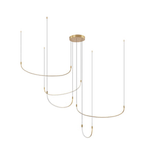 Kuzco MP89570-BG TALIS 70" MP BRUSHED GOLD  87W LED 90 3000K DC LED