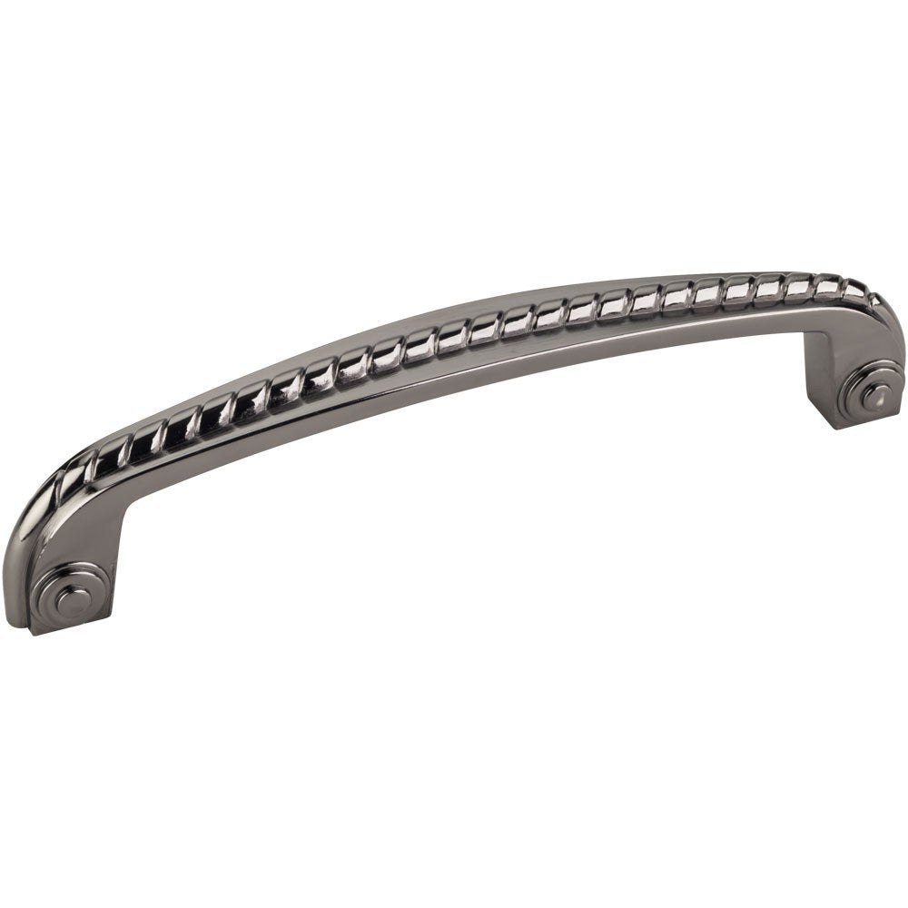 Jeffrey Alexander Z261-128BNB 128 mm Center-to-Center Brushed Black Nickel Rope Rhodes Cabinet Pull