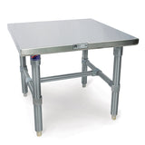 John Boos S16MS02 Stainless Steel Equipment Stands - 28X27x20" Top W/Galvanized Base