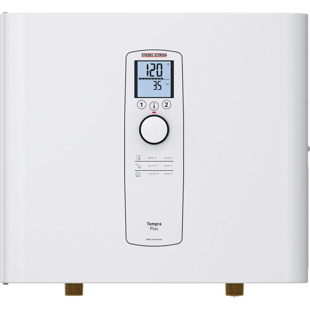 Stiebel Eltron Tankless Water Heater - Tempra 20 Plus - Electric, On Demand Hot Water, Eco, White