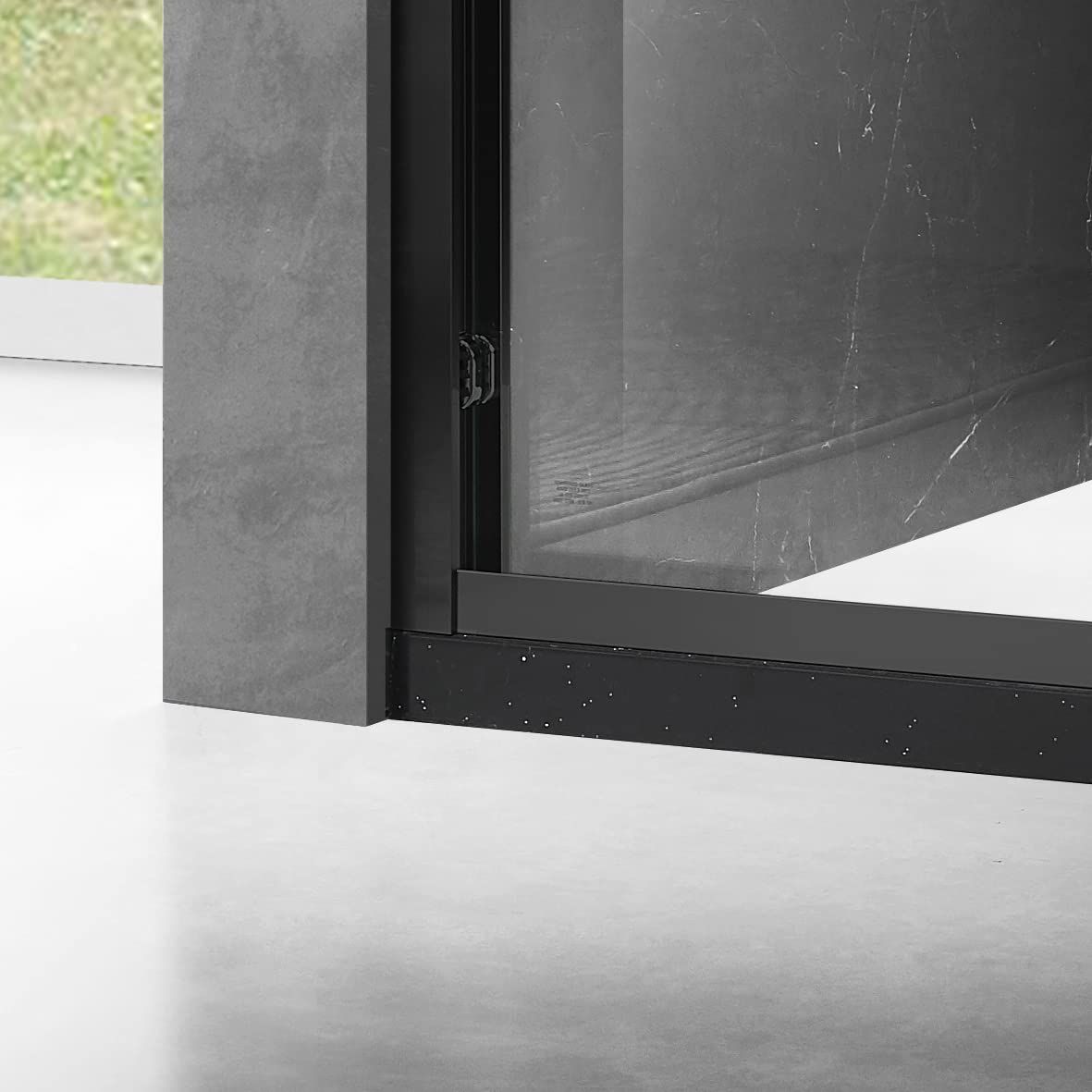 Essence 54'' * 76'' Framed Shower Door (Brushed Nickel)