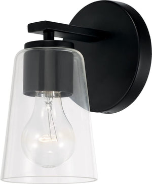 Capital Lighting 648611MB-537 Portman 1 Light Sconce Matte Black