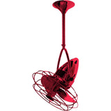 Matthews Fan JD-RED-MTL Jarold Direcional ceiling fan in Rubi (Red) finish with metal blades.