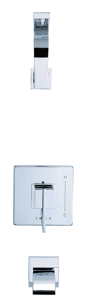 Gerber D510044LSTC Chrome Sirius Tub & Shower Trim Kit, Without Showerhead