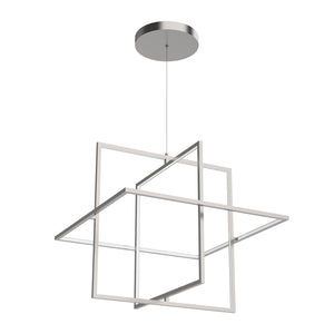 Kuzco PD16328-BN MONDRIAN 28" PENDANT BRUSHED NICKEL 130W 120VAC WITH LED DRIVER 3000K 90CRI