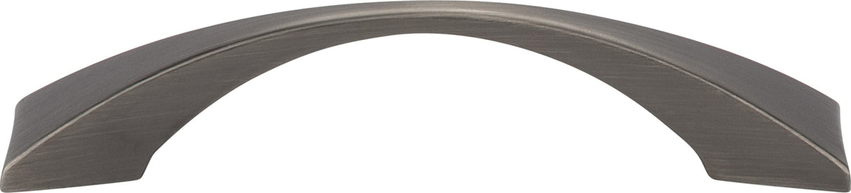 Elements 525-96ABM-D 96 mm Center-to-Center Distressed Antique Brass Square Glendale Cabinet Pull