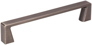 Jeffrey Alexander 177-128BNBDL 128 mm Center-to-Center Brushed Pewter Square Boswell Cabinet Pull
