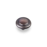 Elements 202DBAC 1-1/4" Diameter Brushed Oil Rubbed Bronze Button Vienna Cabinet Mushroom Knob