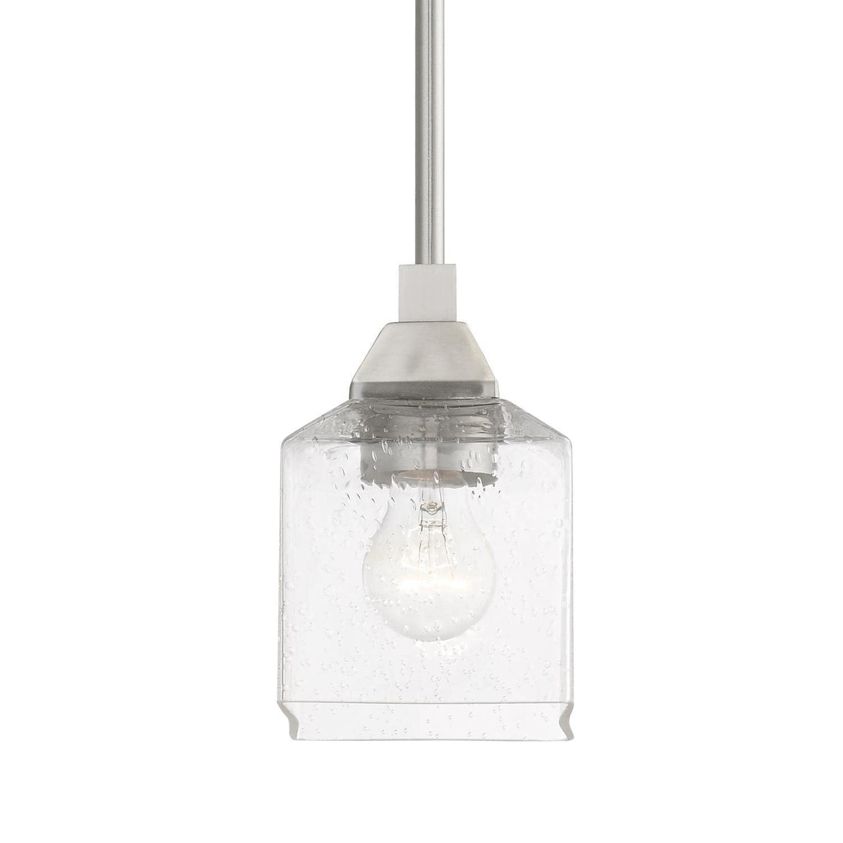 Livex Lighting 49761-91 1 Light Brushed Nickel Mini Pendant