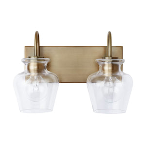 Capital Lighting 138121AD-490 Danes 2 Light Vanity Aged Brass