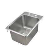 John Boos PB-DISINK101410 Deck Mount Pro-Bowl Drop-in Hand Sink, 14" Length x 10" Width Depth