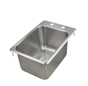 John Boos PB-DISINK101410 Deck Mount Pro-Bowl Drop-in Hand Sink, 14" Length x 10" Width Depth