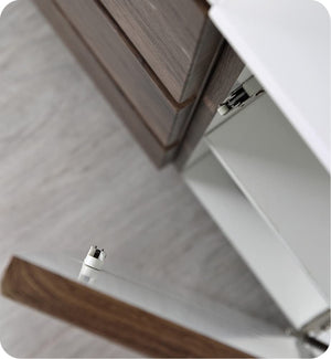 Fresca FCB93-241224RW-D-I Fresca Lazzaro 60" Rosewood Free Standing Double Sink Modern Bathroom Cabinet w/ Integrated Sinks