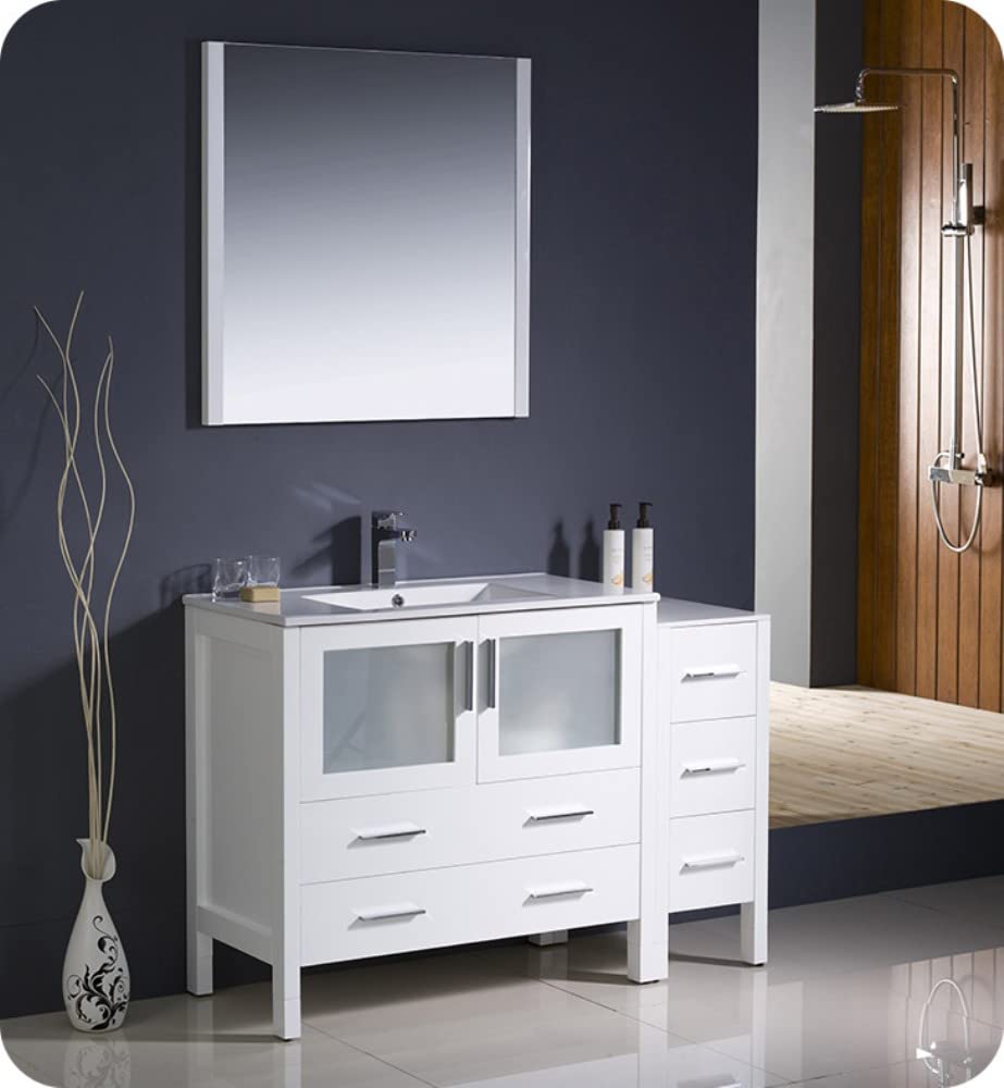 Fresca FCB62-3612WH Fresca Torino 48" White Modern Bathroom Cabinets