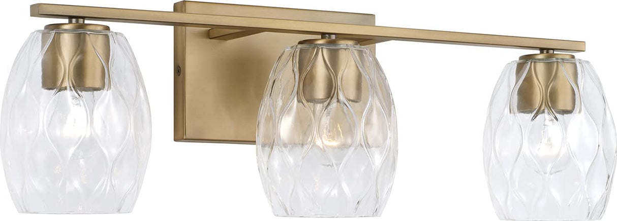 Capital Lighting 145331AD-525 Lucas 3 Light Vanity Aged Brass