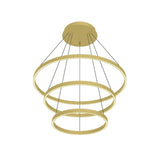 Kuzco CH87332-WH CERCHIO 3 LAYER 32" CHANDELIER WH TEXTURED DOWN ONLY 930 TRIAC 120 154W