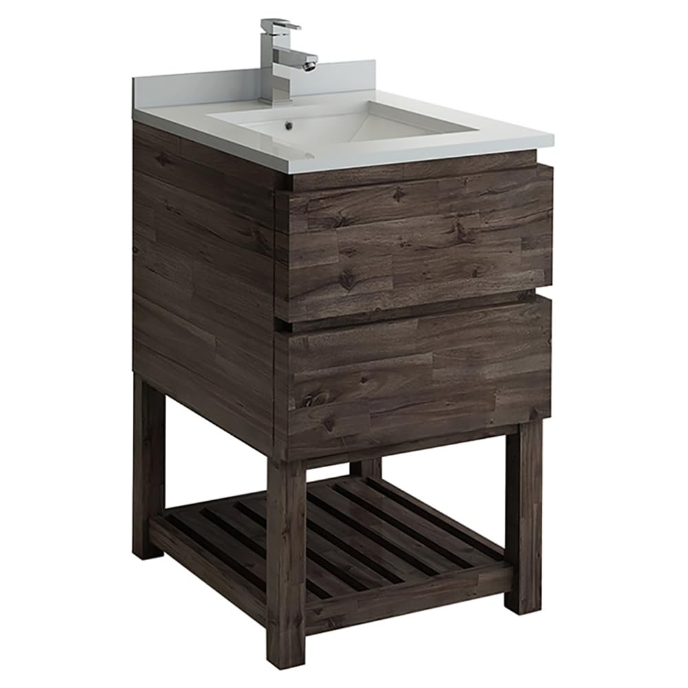 Fresca FCB3124ACA-FS-CWH-U Floor Standing Bath Cabinet