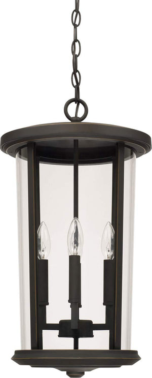 Capital Lighting 926742OZ Howell 4 Light Outdoor Hanging Lantern Oiled Bronze