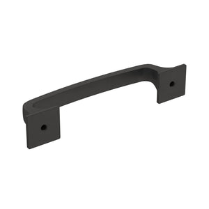 Amerock Cabinet Pull Matte Black 3-3/4 inch (96 mm) Center-to-Center Ville 1 Pack Drawer Pull Cabinet Handle Cabinet Hardware