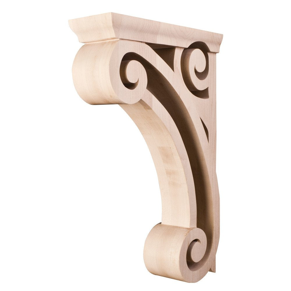 Hardware Resources COR2-2CH 3" W x 9-3/8" D x 14" H Cherry Open Space Corbel